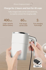 Automatic Stirring Cup Rechargeable Stainless Steel Electric Mixer 15oz
