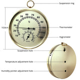 Sauna Thermometer Hygrometer Wall Hanging Bath Room Accessories