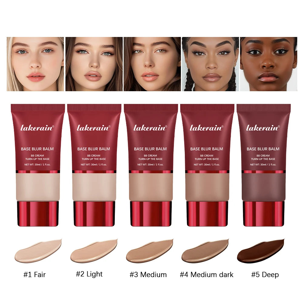 Matte BB Cream Foundation with Oil Control, 5 Colors Available, 30ml