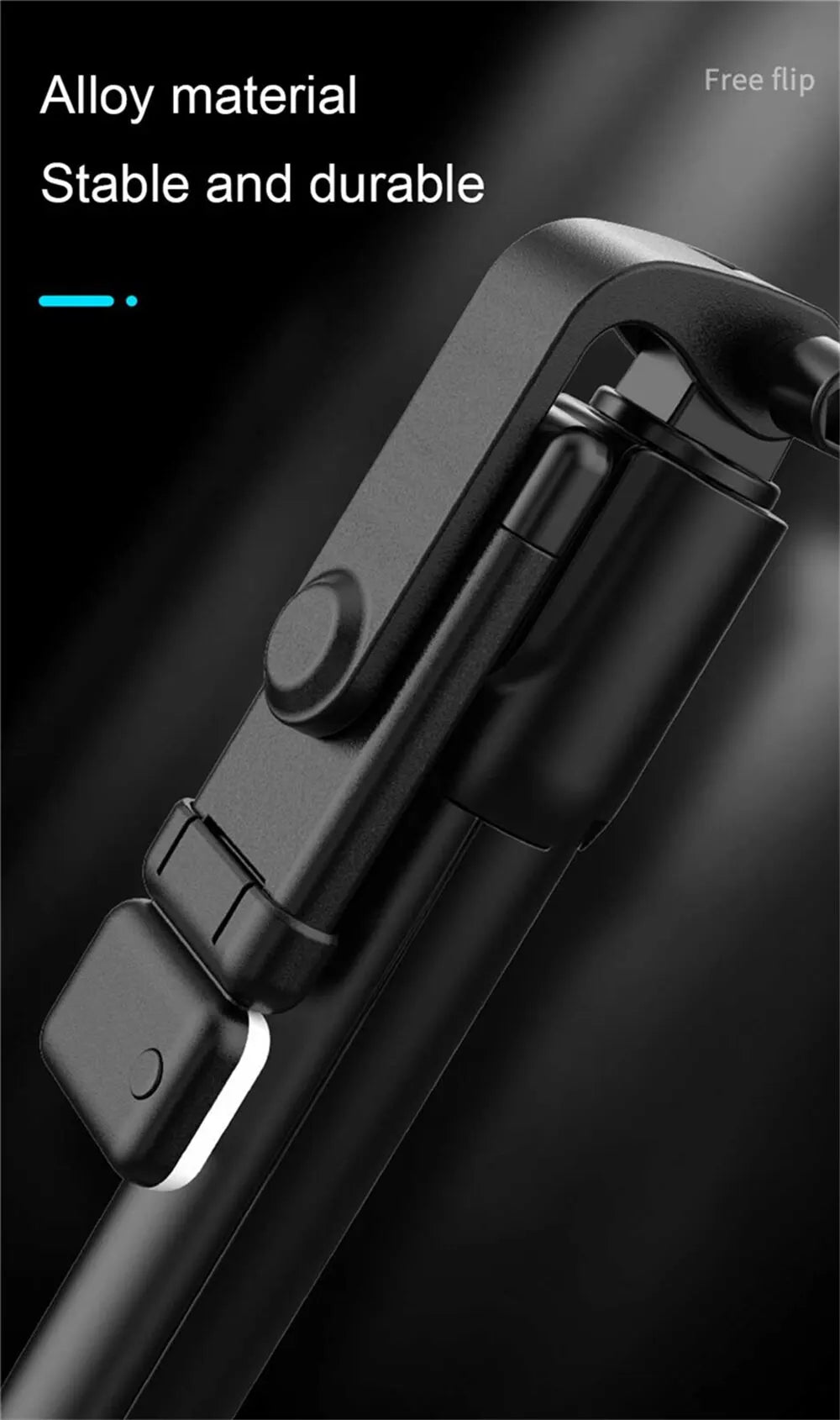 Portable Bluetooth Selfie Stick Tripod with Remote Shutter & Light
