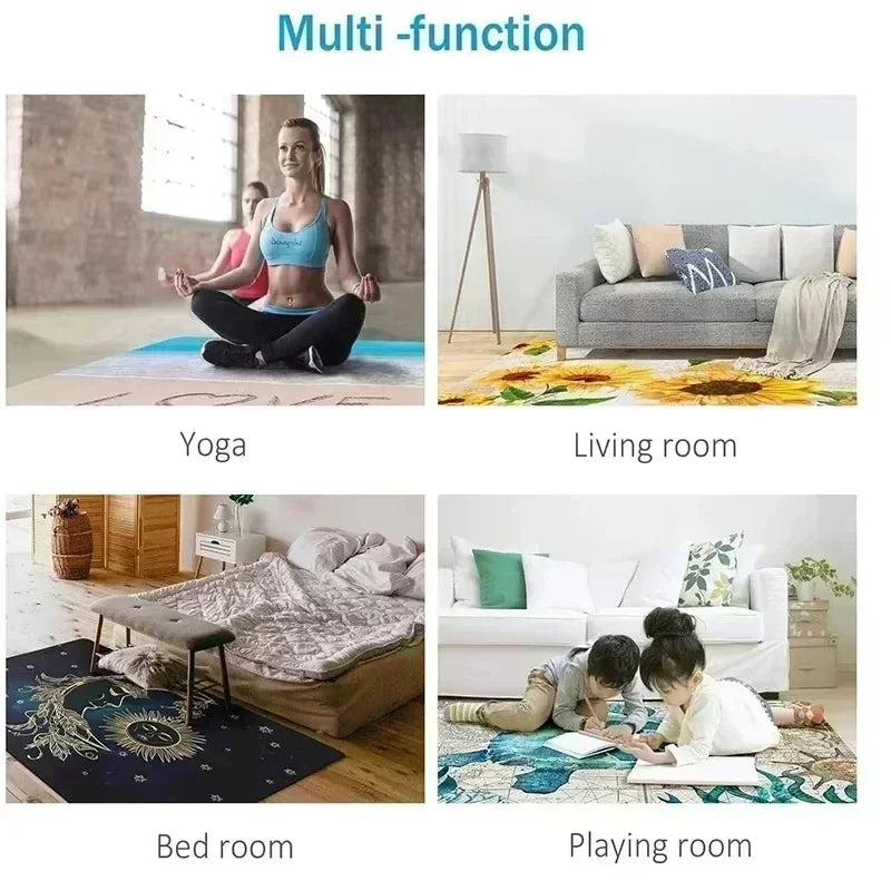 3D Fantasy Water Tower Door Mat, Non-Slip Floor Mat for Home Decor