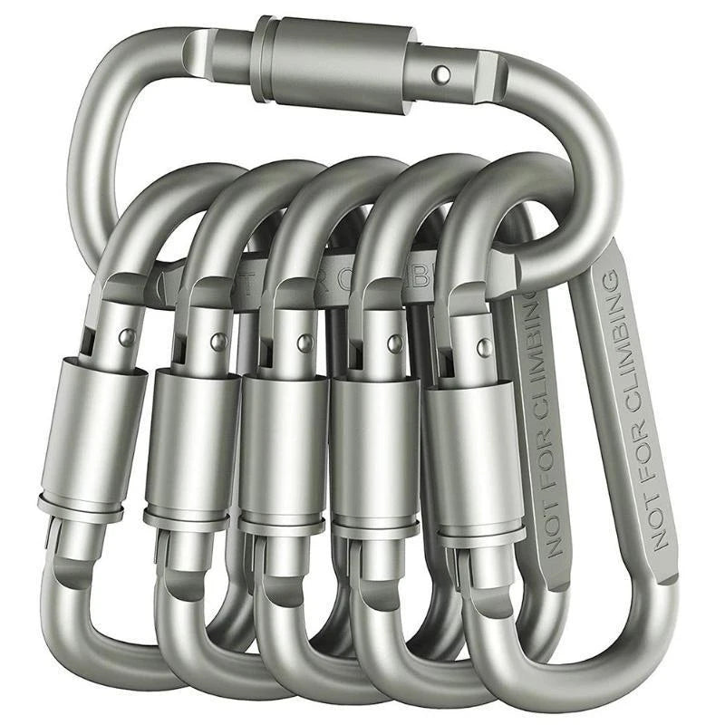 Carabiner Set 4-6PCS Aluminum Tactical Keychain Clips for Camping EDC