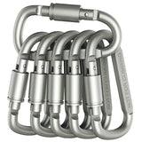 Carabiner Set 4-6PCS Aluminum Tactical Keychain Clips for Camping EDC