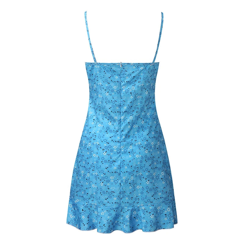 Women's Floral Camisole Dress - Summer Casual Skirt - Comfortable Fit