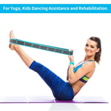 Elastic Yoga Stretching Strap with Loops for Ballet, Dance, Pilates