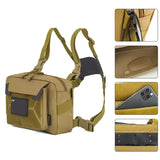 Camo Fishing Vest Bag Utility Tackle Chest Pack for Outdoor Activities