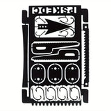 Outdoor Stainless Steel Survival Tool Card for Fishing & Camping