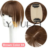 Human Hair Topper Hair Piece 5x9cm with Bangs for Women