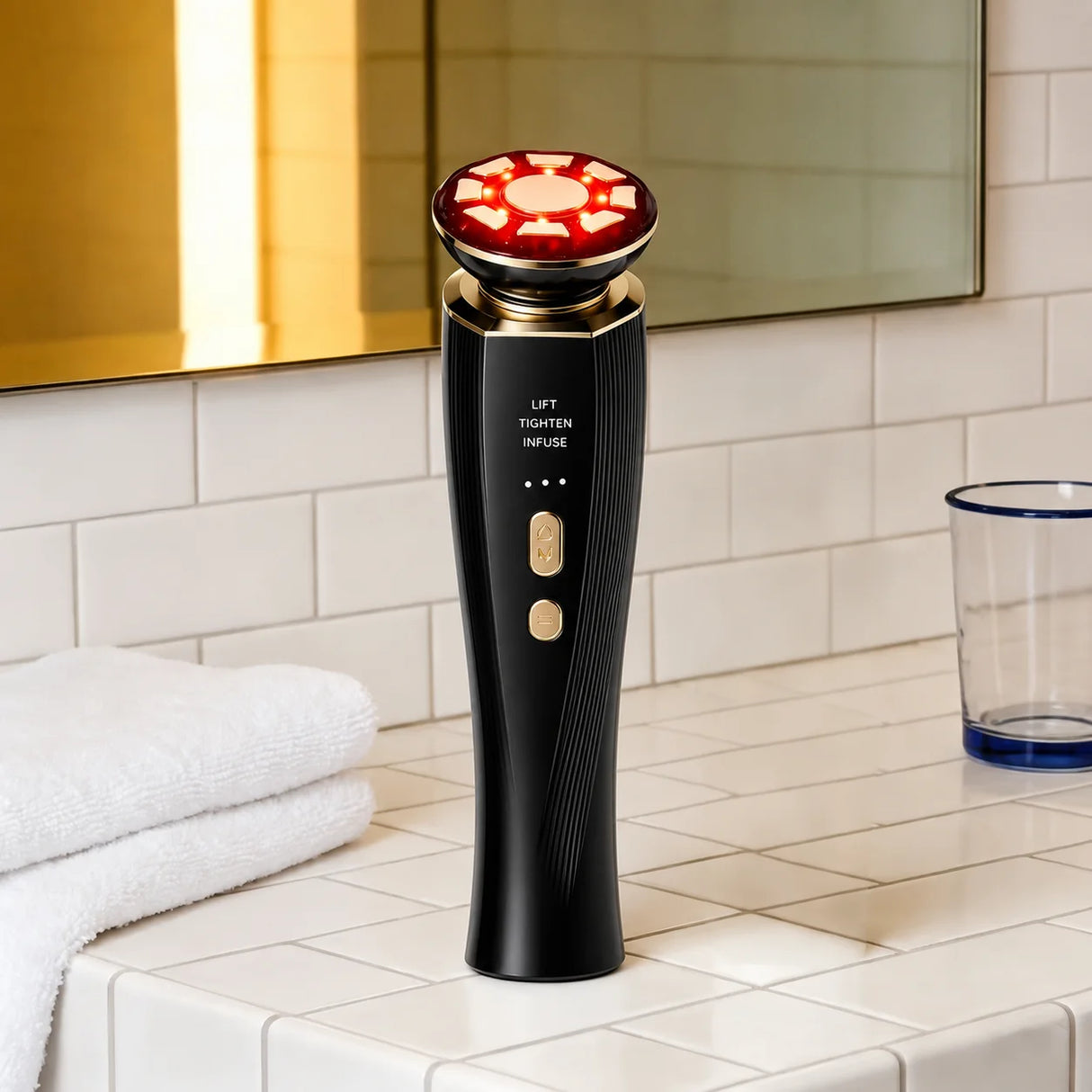 Red Light Facial and Neck Beauty Device for Skincare Routine