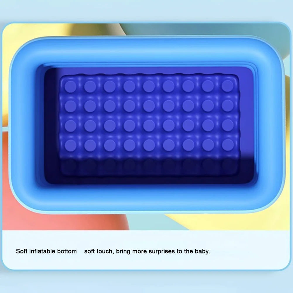 Large Inflatable Family Swimming Pool for Outdoor Fun and Relaxation