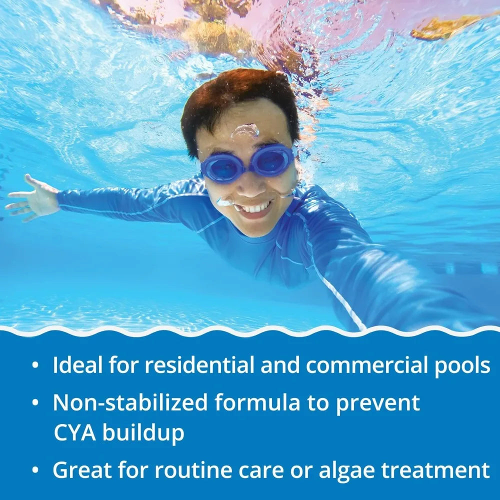 Cal-Hypo Granular Pool Shock Sanitizer for Clear Water, 6/12/24 Pack