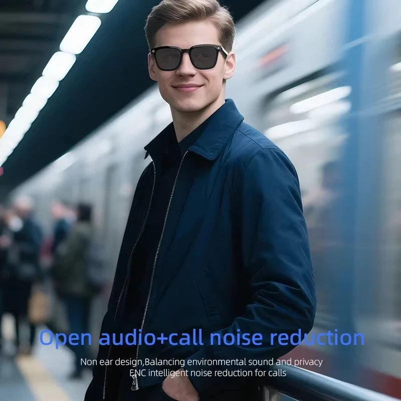 Smart AI Glasses with 800W Camera, Bluetooth, Waterproof, Voice Call