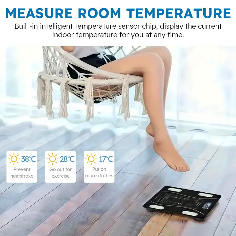 Wireless Digital Body Fat Scale with LED Display - Smart Weight Analyzer