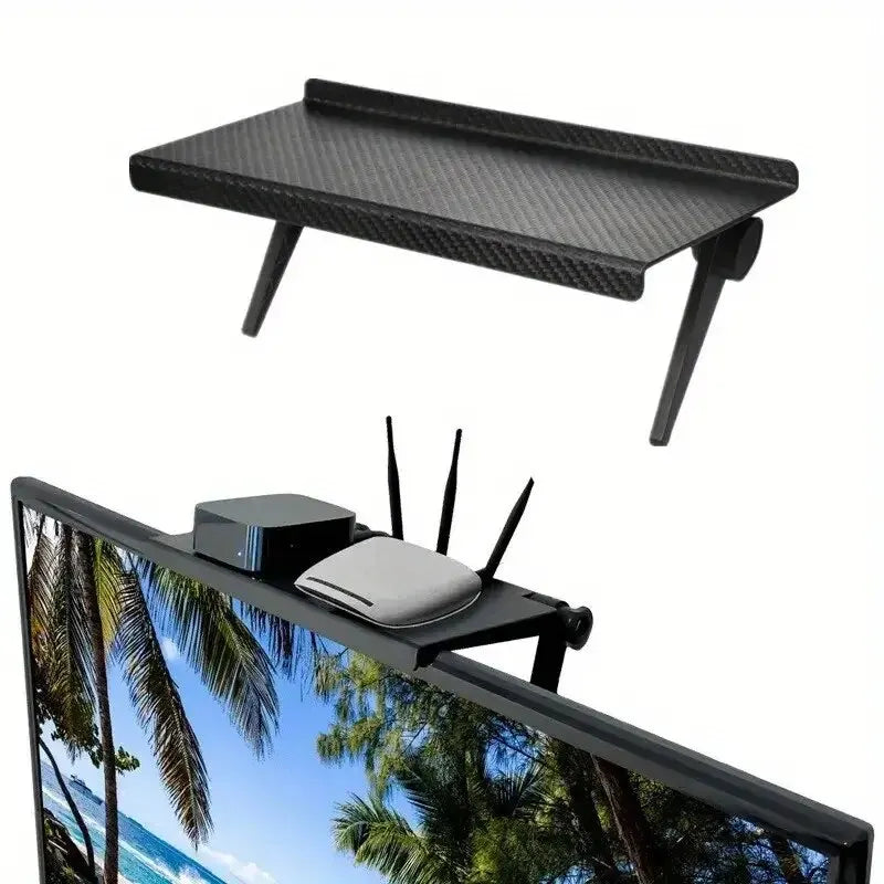 Wireless Router & Set-top Box Storage Rack - 1PC No Perforated Design