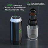 Portable Espresso Coffee Maker 3-in-1 for Car & Home Camping Travel