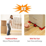 Heavy Duty Furniture Lifter Mover Roller Set - 5 Pcs Transport Tools