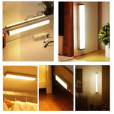 LED Strip Light Motion Sensor Dimmable Rechargeable Night Lighting Bar