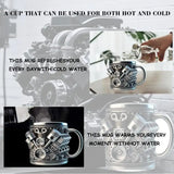Stainless Steel Liner Coffee Cup Creative Resin Desktop Decoration Ornament