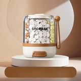 Portable Pill Divider Bottle, 4-Compartment Vitamin Storage Box