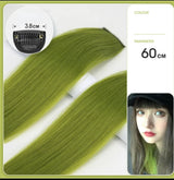 60cm Clip In Hair Extensions Synthetic Long Straight Hairpiece Accessories
