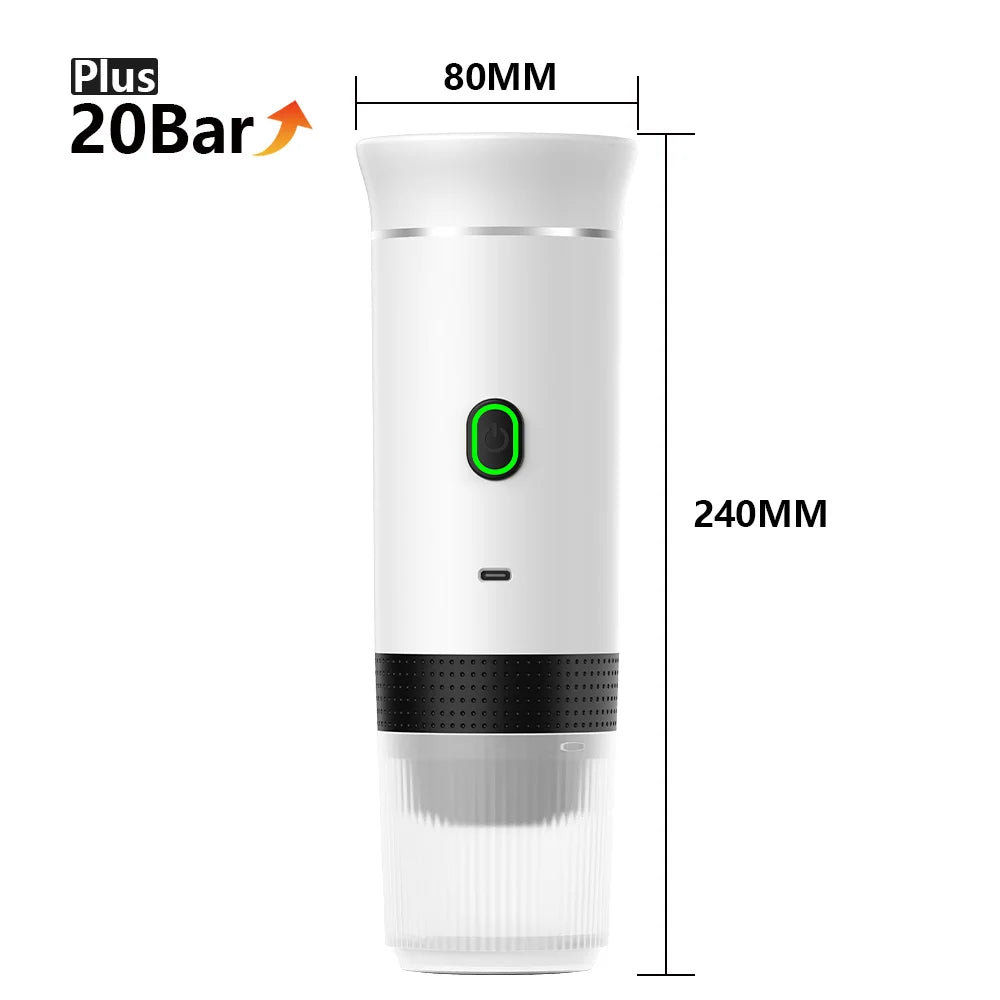 Portable Espresso Coffee Maker 3-in-1 for Car & Home Camping Travel
