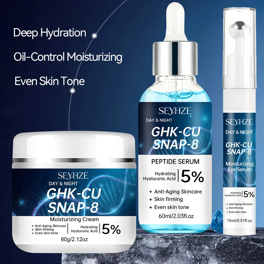 Facial Skincare Kit 3pcs Eye Essence Moisturizing Cream Serum Hydration