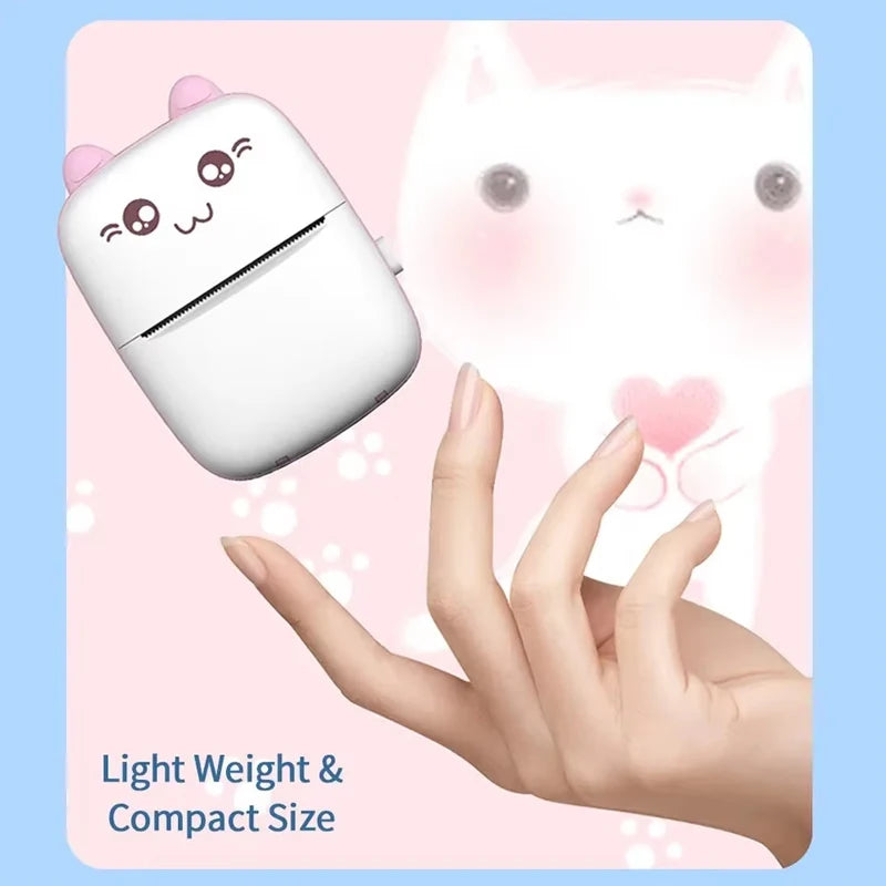 Portable Mini Bluetooth Mobile Photo Label Printer for Students