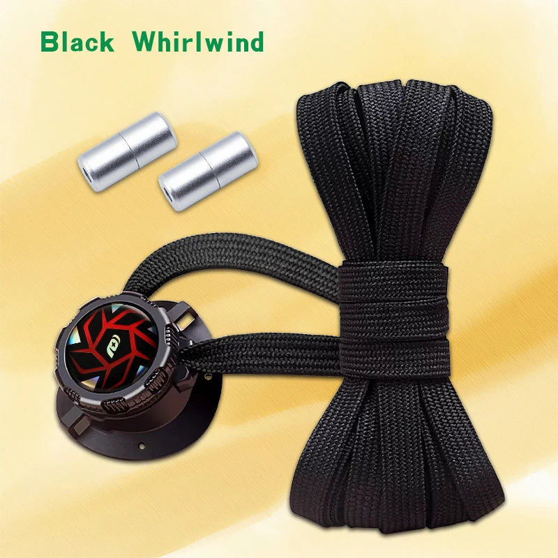 Automatic Flat No Tie Shoelaces with Swivel Buckle for Sneakers Adults Kids