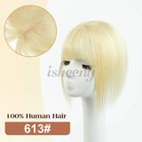 Human Hair Toppers 5x9cm Base Net 20cm Natural Look Hairpiece