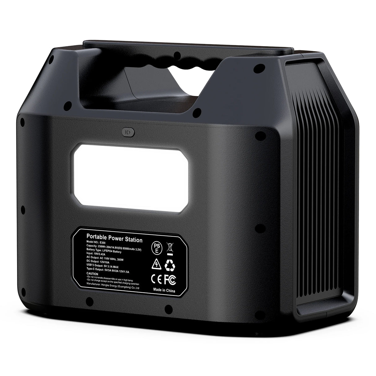 Portable Power Station 300W Solar Generator Power Bank for Camping RV CPAP