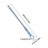 Comfort Silicone Brush Long Handle Soft Rubber Toe Gap Brush for Foot Care