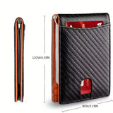 Slim Wallet for Men - RFID Blocking Leather Bifold Front Pocket Wallet