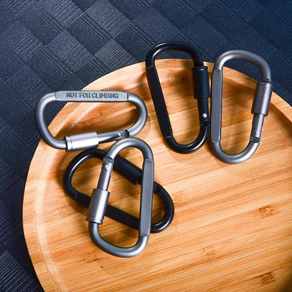 Carabiner Set 4-6PCS Aluminum Tactical Keychain Clips for Camping EDC