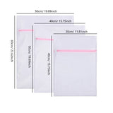 3 Pcs Set Zippered Mesh Laundry Bags for Underwear & Delicates Care