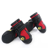 Waterproof Dog Boots Warm Snow 4pcs Set Reflective Anti-Slip for Medium Large Dogs