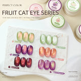 Cat Eye Gel Nail Polish Set, 3g Holographic Glitter, Green Pink Gold