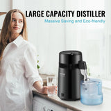 4L Countertop Water Distiller, 750W, 304 Stainless Steel, BPA-Free