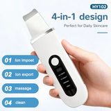USB Rechargeable Ultrasonic Skin Cleaning Tool with 4 Modes