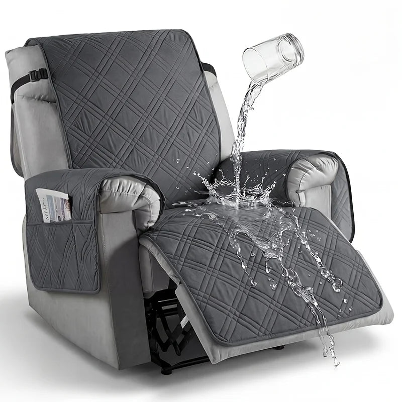 Recliner Cover with Pocket, Anti-Slip Sofa Cushion, Easy Installation