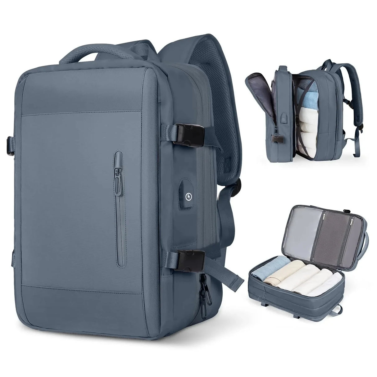 Expandable Travel Backpack for Business and Outdoor Use