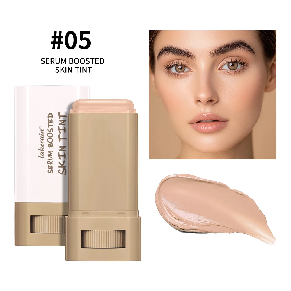 Skin Tint Balm Foundation Stick, Medium Coverage, Portable Makeup