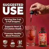 Cayenne Pepper Supplement Drops with Hawthorn, Beet Root, Turmeric, 30ml