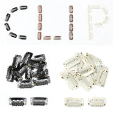 Hair Extension Clips 50 Pcs 23/28/32mm Rubber Metal Snap Accessories