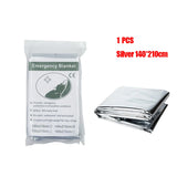 Emergency Thermal Poncho Blanket Lightweight Water Resistant Camping Mat