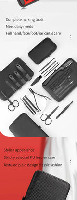 Nail Clipper Set - 5 Beauty Tools for Manicure & Pedicure Care