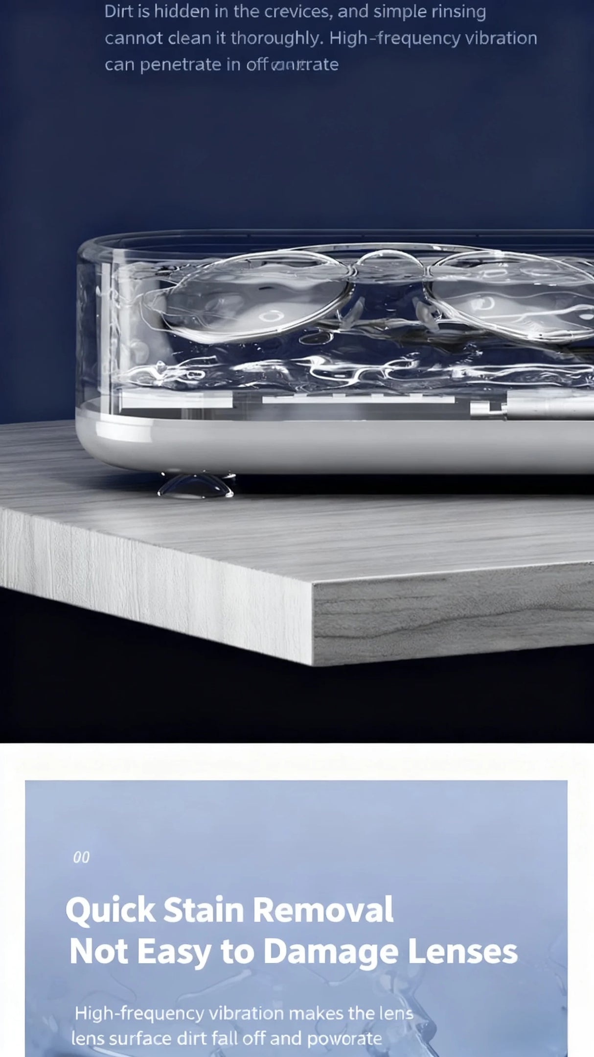 High-Frequency Glasses Cleaner - Wireless Multi-Purpose Cleaning Machine