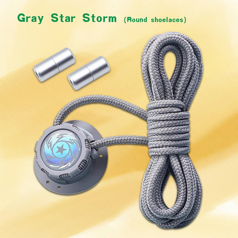 Automatic Flat No Tie Shoelaces with Swivel Buckle for Sneakers Adults Kids