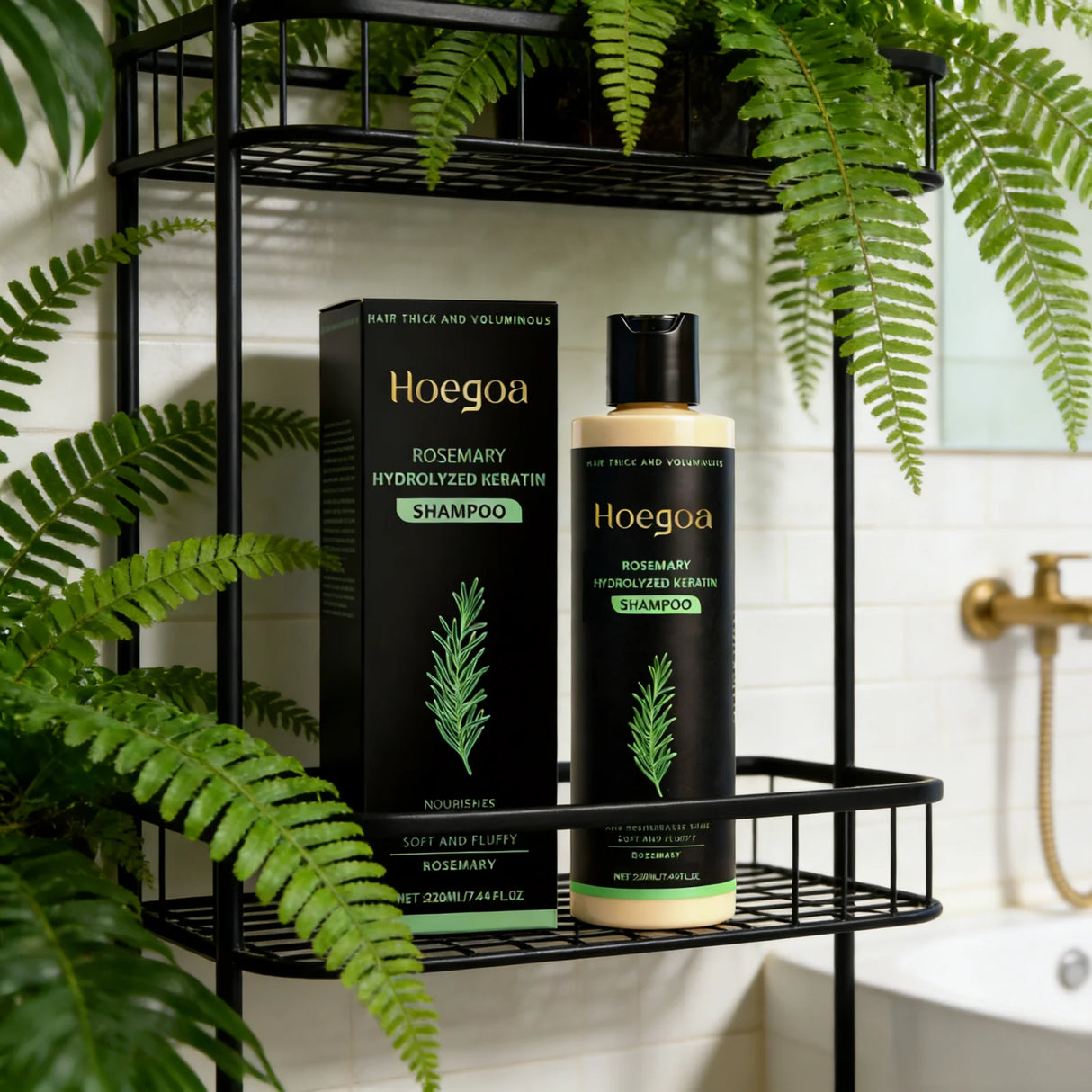 Rosemary Hydrolyzed Keratin Shampoo for Hair Care, 220 ml