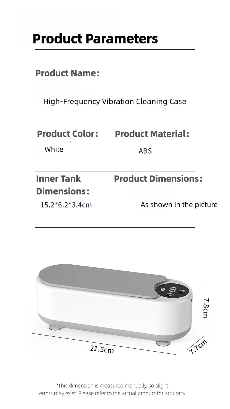 High-Frequency Glasses Cleaner - Wireless Multi-Purpose Cleaning Machine