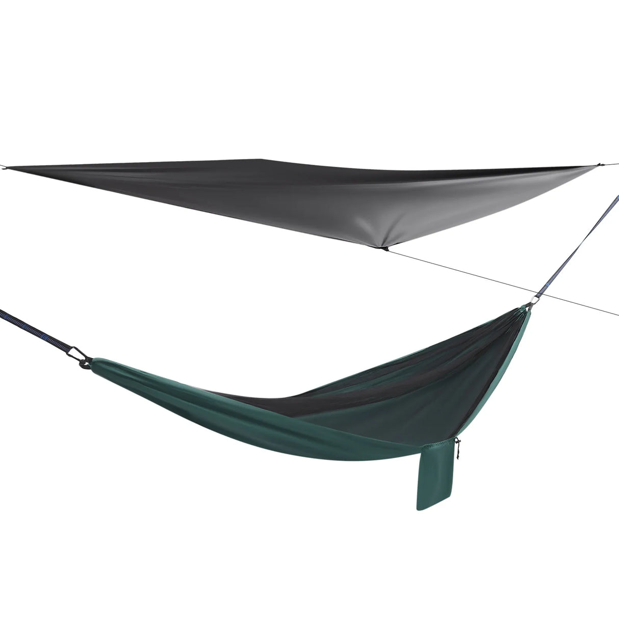 Portable Camping Hammock Set with Tree Straps, 440lbs Capacity